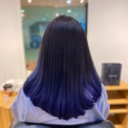 Royal Blue Balayage Ombre By Kaiis Hair Salon At Aberdeen Square, Richmond