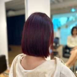 Red Hair Color And Haircut By Kaiis Hair Salon At Aberdeen Square, Richmond