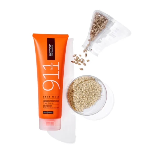 Biotop 911 Quinoa Hair Mask Moisture Restoring Treatment for softer, shinier hair